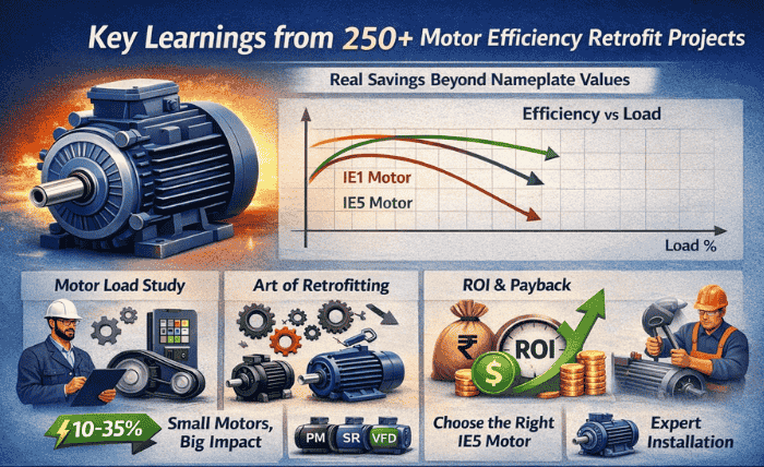 What We Learned After Optimizing 250+ Industrial Motor Efficiency Retrofits